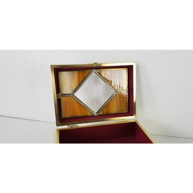 1970s Du Vonn Collection Solid Brass Trinket Box For Sale - Image 10 of 12