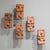 Ceramic Vintage Brutalist Terracotta Wall Lights by Georges Jouve, 1950s, Set of 5 For Sale - Image 7 of 7