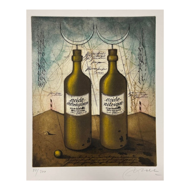 Udo Nolte Acide Still Life Etching For Sale