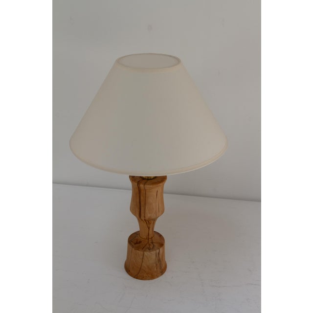 Wood Danish Wooden Table Lamp, 1970s For Sale - Image 7 of 18