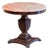 1920s Faux Rosewood Pedestal Table With Marble Top For Sale
