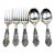 Vintage Wallace Sterling Silver Baby Fork and Spoon- Set of 5 For Sale