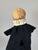 A wonderfully expressive folk art hand puppet featuring a hand-sculpted and painted paper mâché head with exaggerated...