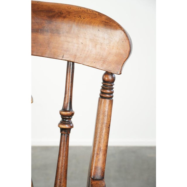 Antique English Wooden Windsor Spindle Chair, Early 19th Century For Sale - Image 9 of 17