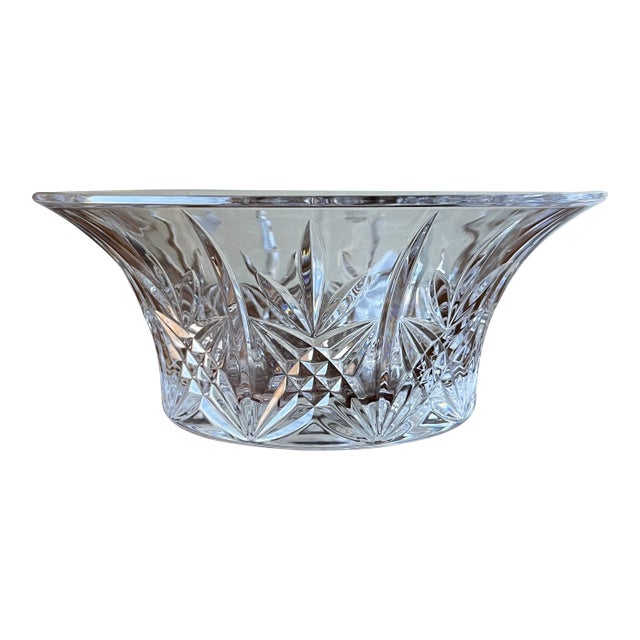 Late 20th Century Towle Crystal Presto Bowl, Made in Czech Republic For Sale