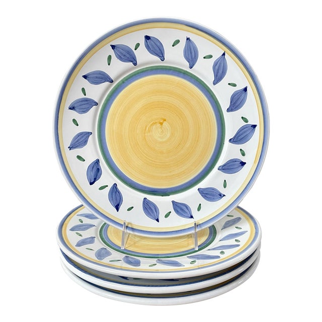 Williams Sonoma Tournesol Dinner Plates (4) 11.25" For Sale