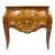 Antique Louis XV Style Wood and Brass Chest of Drawers with Marble Top For Sale - Image 9 of 9