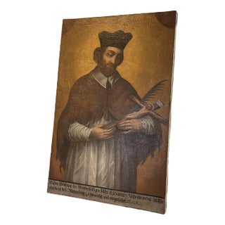 Religious Artist, St. John of Nepomuk, Oil Painting For Sale