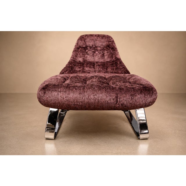 Mp-163 “Earth” Lounge Chair With Ottoman in Tufted Mohair Upholstery, Percival Lafer, 1976 For Sale In New York - Image 6 of 18