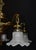 Art Deco French Brass Five-Light Chandelier with Opaline Glass Shades, 1920s For Sale - Image 6 of 18