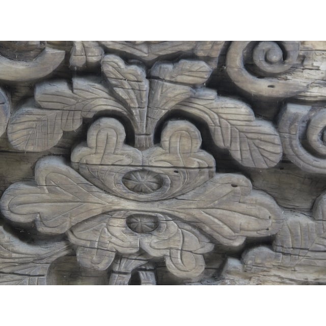 Antique Chinese Hand Carved Wood Architectural Ornament For Sale - Image 10 of 13