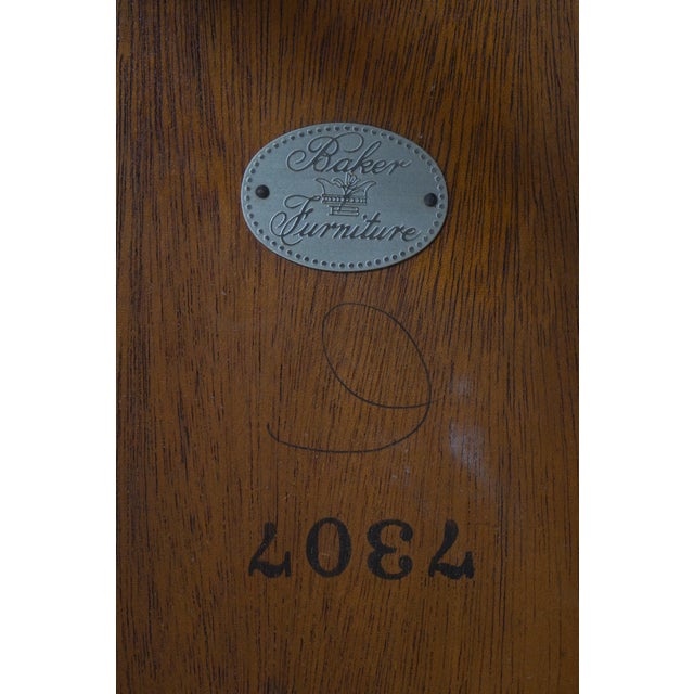 Baker Burl Walnut George III Occasional Accent Table For Sale - Image 12 of 12