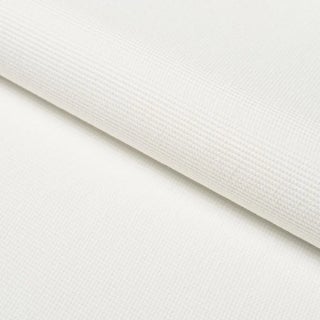 Schumacher Cooper Indoor/Outdoor Fabric In White For Sale