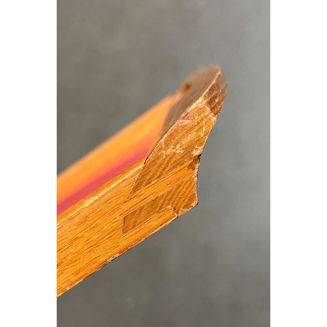 Brown Mid-Century Wooden Tray, 1960s For Sale - Image 8 of 16