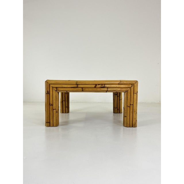 Bamboo Coffee Table in the style of Vivai del Sud, Italy, 1960s For Sale - Image 11 of 18