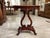 Antique Solid Mahogany Harp Art Nouveau Table Usa Pretty For Sale - Image 12 of 14