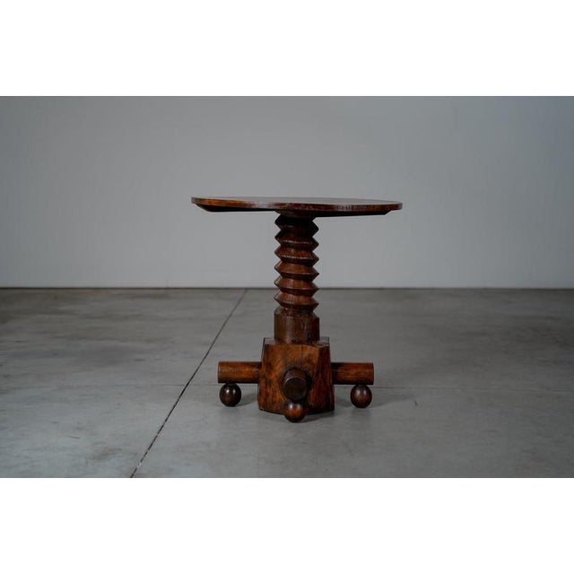 Rustic Rustic Side Table, France, 1950s For Sale - Image 3 of 9