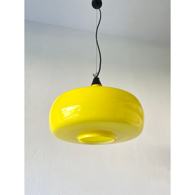 Mid-Century L114 Murano Ceiling Lamp by Oreste Vistosi and Peter Peltzel for Vetreria Vistosi, 1960s For Sale - Image 9 of 18