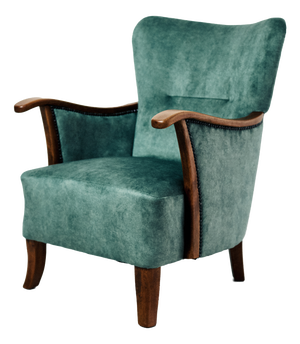 Danish Wooden Armchair, 1970s