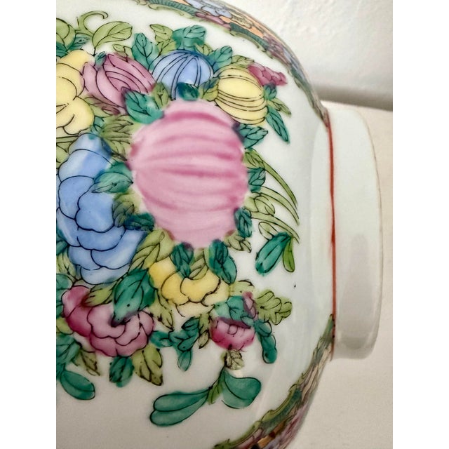 Asian Antique Famille Rose Large Bowl For Sale - Image 3 of 7