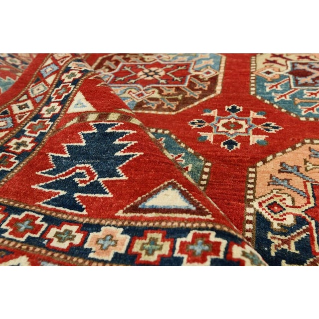 Traditional Handmade Wool Pile Traditional Design Rug. 8' X 10' For Sale - Image 3 of 3