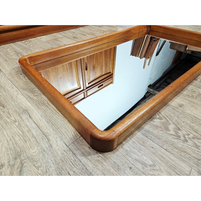 Danish No. 206 Wall Mirror in Teak by Aksel Kjersgaard for Holstebro Møbelfabrik, 1960s For Sale - Image 6 of 11