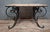 Metal Coffee Table with Wrought Iron Base For Sale - Image 7 of 7