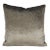Brown Plush Velvet With Silver Metallic Pillow Cover For Sale