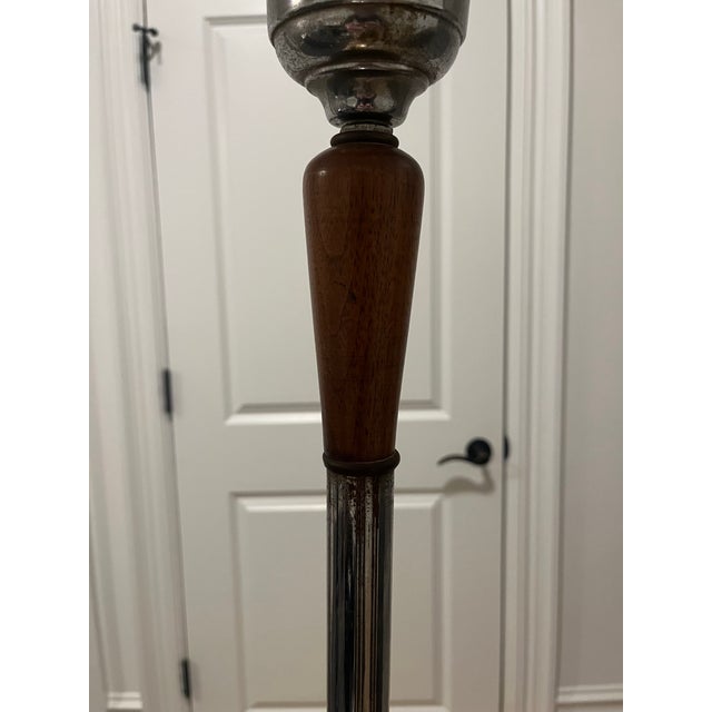 1920s Rare Intricate Art Deco Torchiere Floor Lamp For Sale - Image 11 of 13