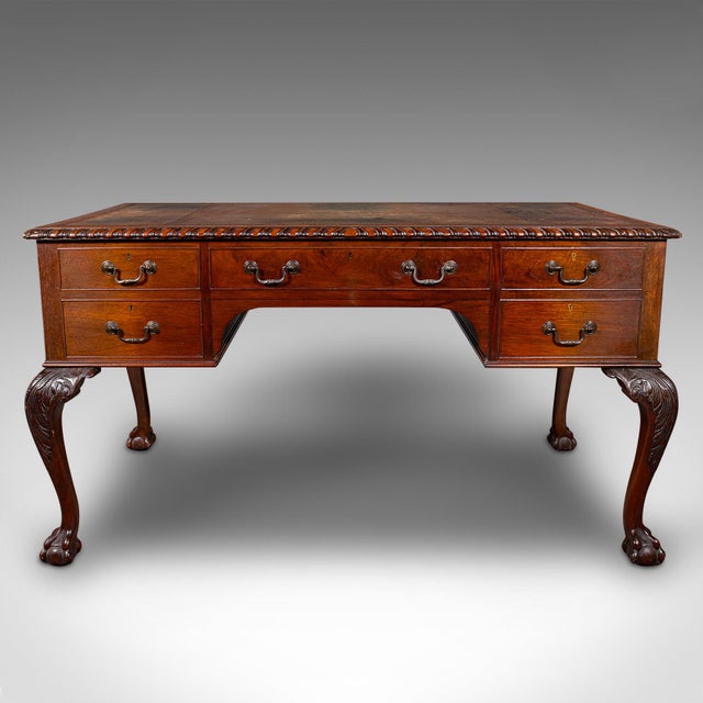 Traditional 1910's Antique Clerk's Desk For Sale - Image 3 of 12