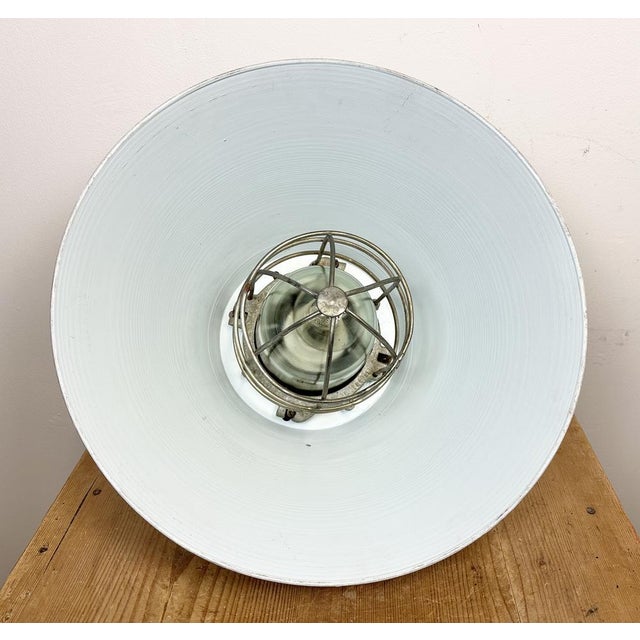 Grey Industrial Explosion Proof Pendant Lamp with Aluminium Shade from Zaos, 1970s For Sale - Image 17 of 18