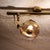 Italian Brass Hanging Lamp with Two Smoke Glass Balls, 1960s For Sale - Image 14 of 18
