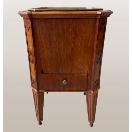 Antique Planter With Brass Liner For Sale - Image 4 of 6