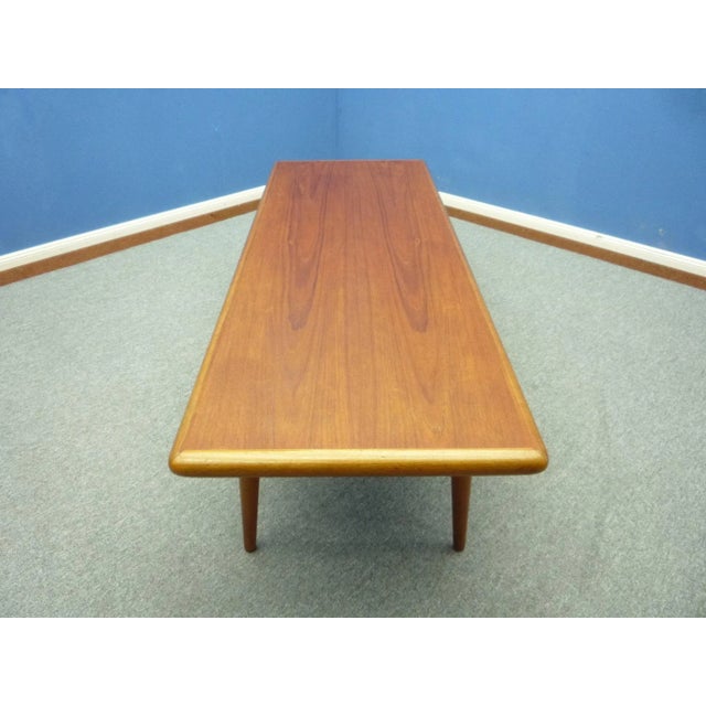 Mid-Century Modern Teak Coffee Table by Jacob Nielsen for Odder Møbler, 1960s For Sale - Image 3 of 7