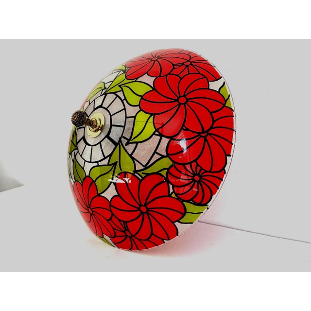 Floral Bowl Chandelier, C1960 For Sale - Image 6 of 10