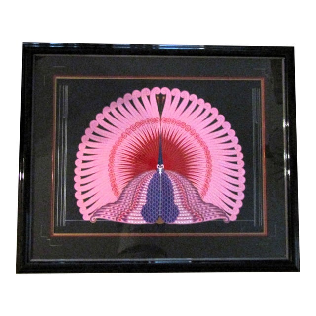 Erté Phoenix Reborn 1983 Framed Serigraph, Signed Numbered 72/300 For Sale