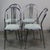 Vintage Chairs in Chrome Plating, 1970s, Set of 4, in Very Good conditions. Designed 1970 to 1979