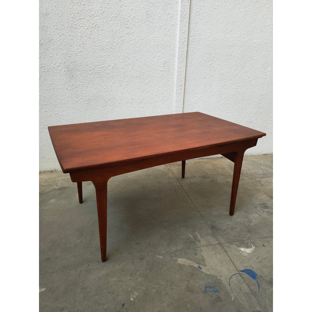 Mid-Century Modern Extendable Table in Teak, Denmark, 1980 For Sale - Image 11 of 11
