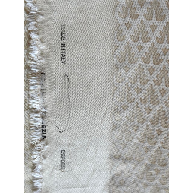 Late 20th Century Fortuny Murillo Fabric - Antique Monotones - 1 Yard Plus For Sale - Image 5 of 7