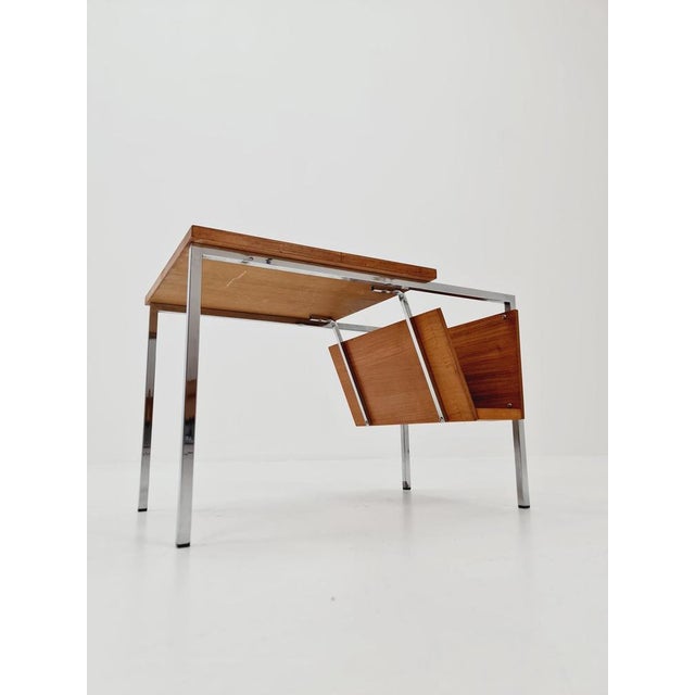Mid-Century Danish Teak Side Table with Magazine Rack, 1960s For Sale - Image 10 of 11