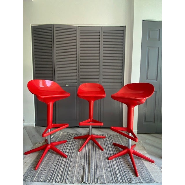 Antonio Citterio Kartell Spoon Stool From Antonio Citterio For Sale - Image 4 of 6