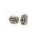 Late 20th Century John Hardy Estate Post Omega Back Earrings Sterling Silver 18k Y Gold, A Pair For Sale In New York - Image 6 of 6