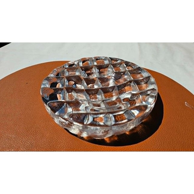 Handmade Ice Glass Bowl from Magnor, Norway, 1970s For Sale - Image 6 of 10