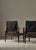 Safari Lounge Chairs in Black Leather and Ash attributed to Kaare Klint for Rud. Rasmussen, 1950s, Set of 2 For Sale - Image 6 of 18