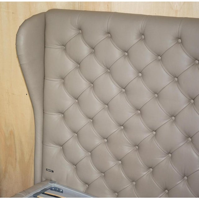 Emperor Maestro Chesterfield Bed Frame in Tufted Leather from Roche Bobois For Sale - Image 4 of 18