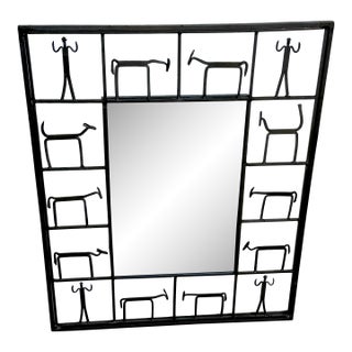 Frederick Weinberg (American, born 1942), Figural Iron Mirror For Sale