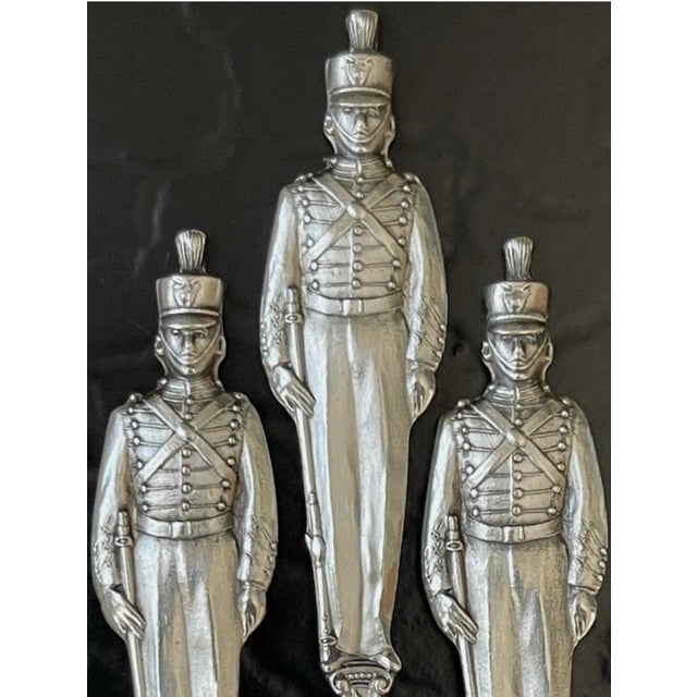 Antique Sterling Silver Figural Tea Spoons, Set of 12, West Point Cadet Soldier Motif, 19th/20th C. For Sale - Image 18 of 18