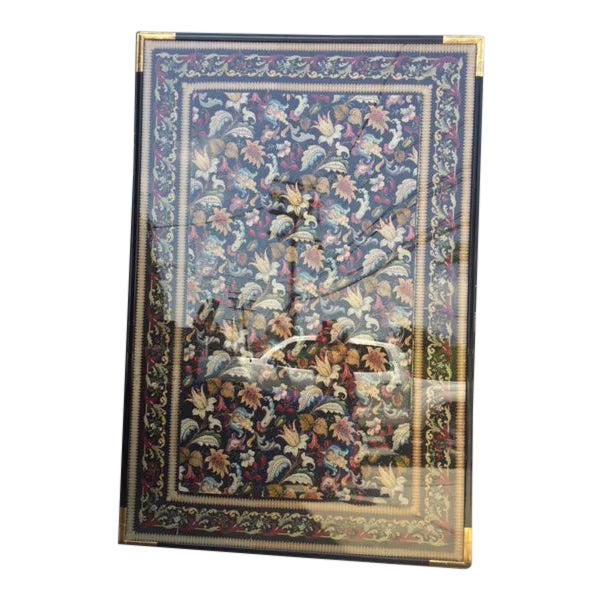 19th Century English Needlepoint, Framed For Sale