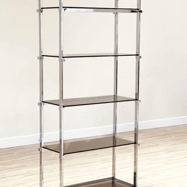 Glass Shelving Unit by Pieff Lisse, 1970s For Sale - Image 7 of 9