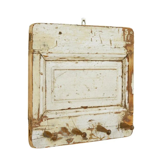 Swedish painted pine coat hooks circa 1960. Here we present a 19th century swedish painted panel that has been adapted in...